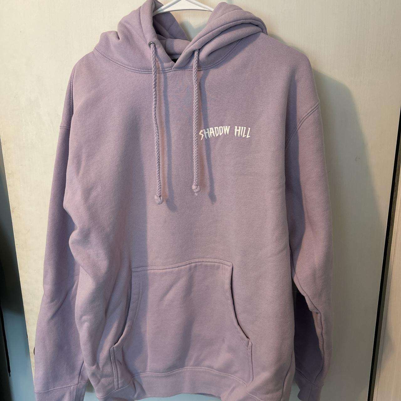 Shadow Hill purple hoodie size: medium small stain... - Depop