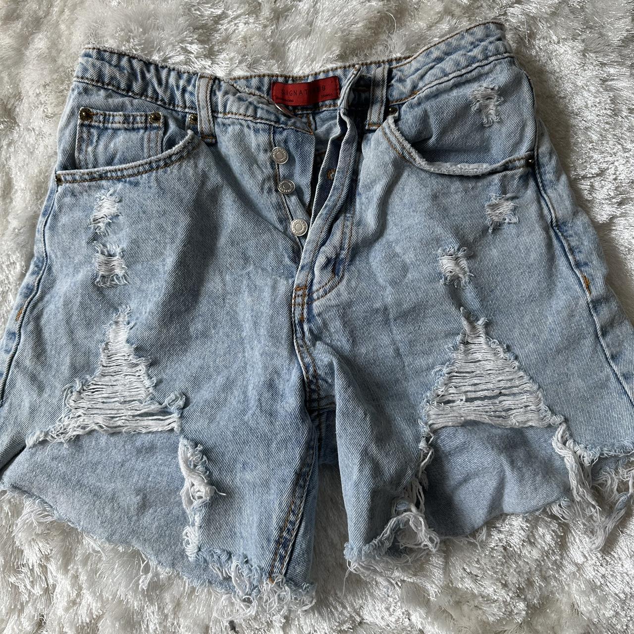 Signature 8 denim shorts - unused #denim #shorts... - Depop