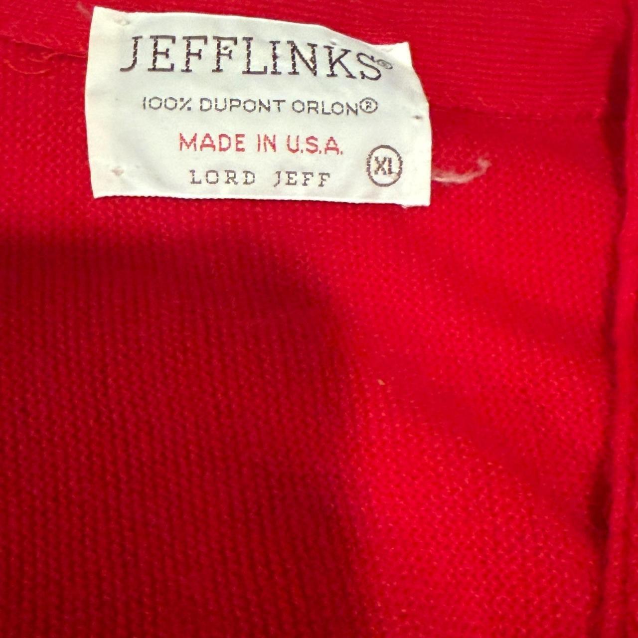 Lord john men's vintage preloved red retro preppy casual cardigan