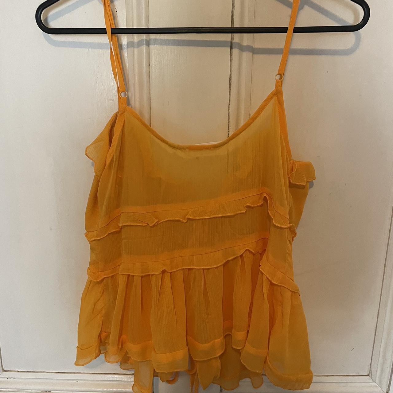 Glassons Orange Tie Up Top Size 8 Never Worn Depop 3773