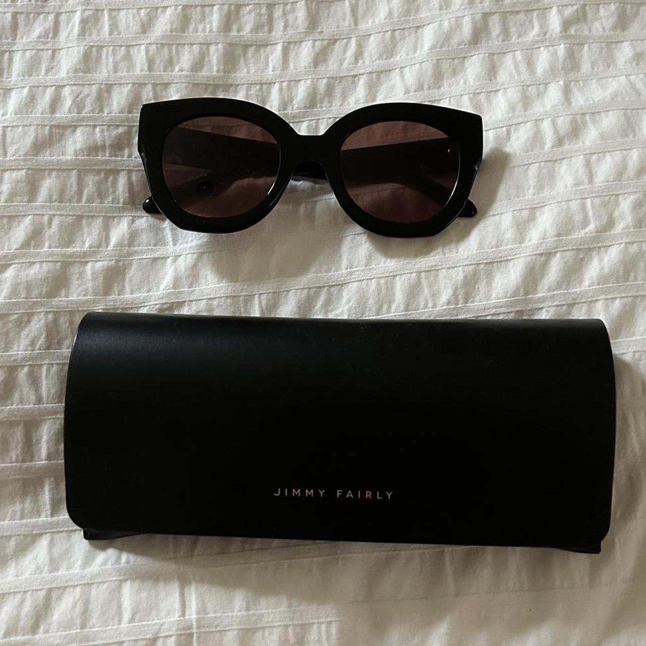 Jimmy Fairly black sunglasses (Worn only once,... - Depop