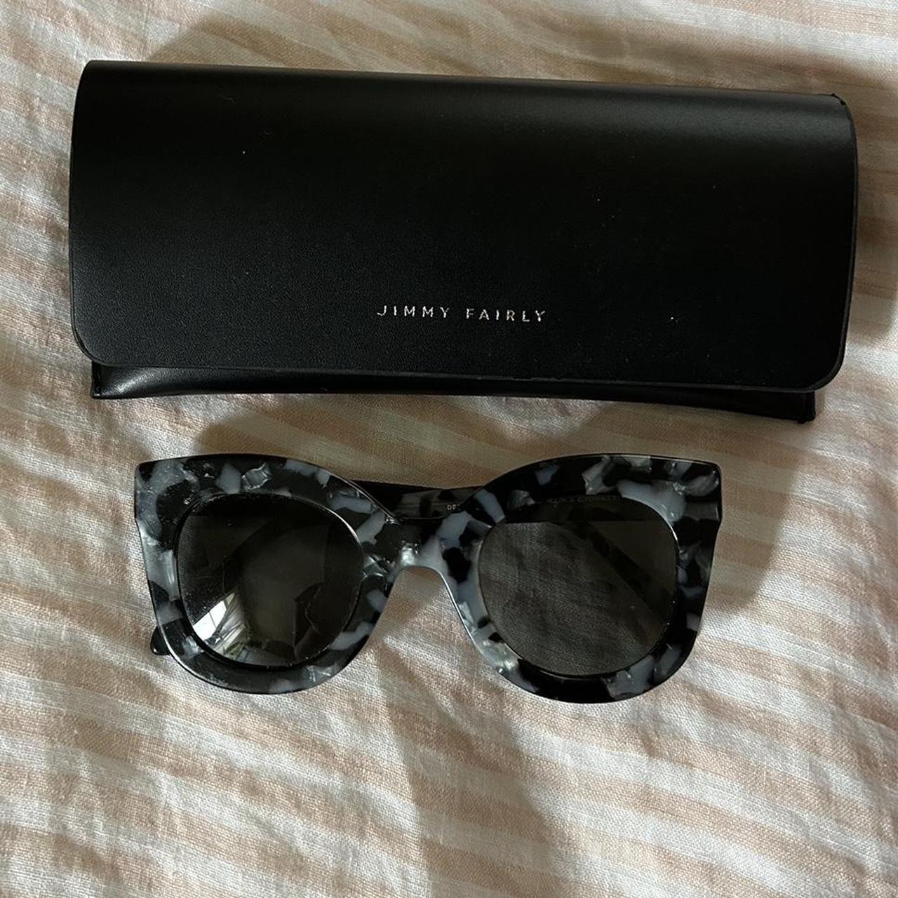 Jimmy Fairly blue tortoiseshell sunglasses Come... - Depop