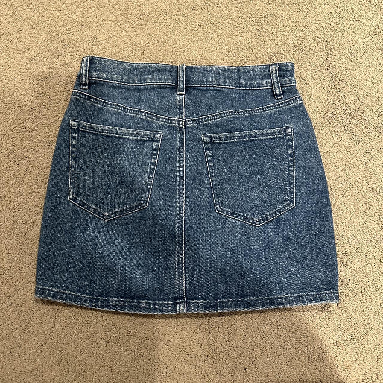 Garage Denim Mini Skirt - Depop