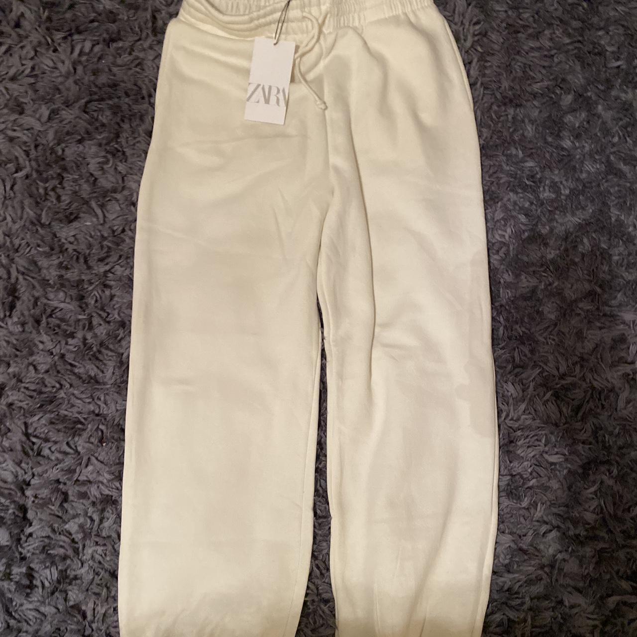 White best sale zara joggers