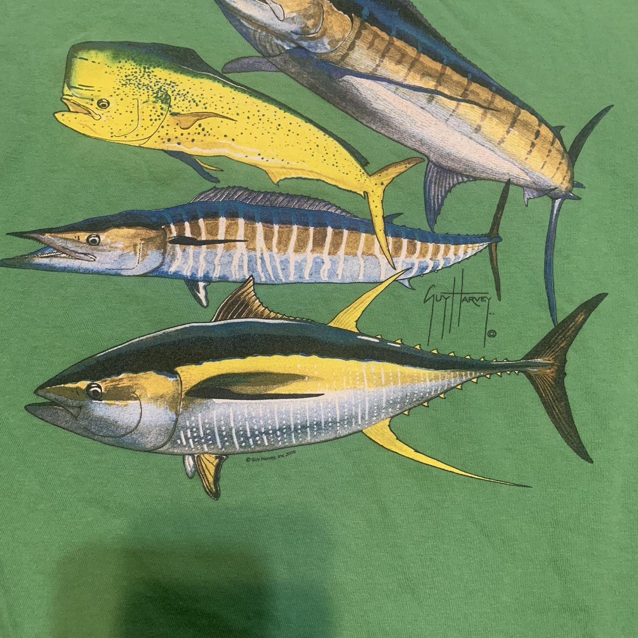 Vintage Guy Harvey Fish shirt Size - Depop