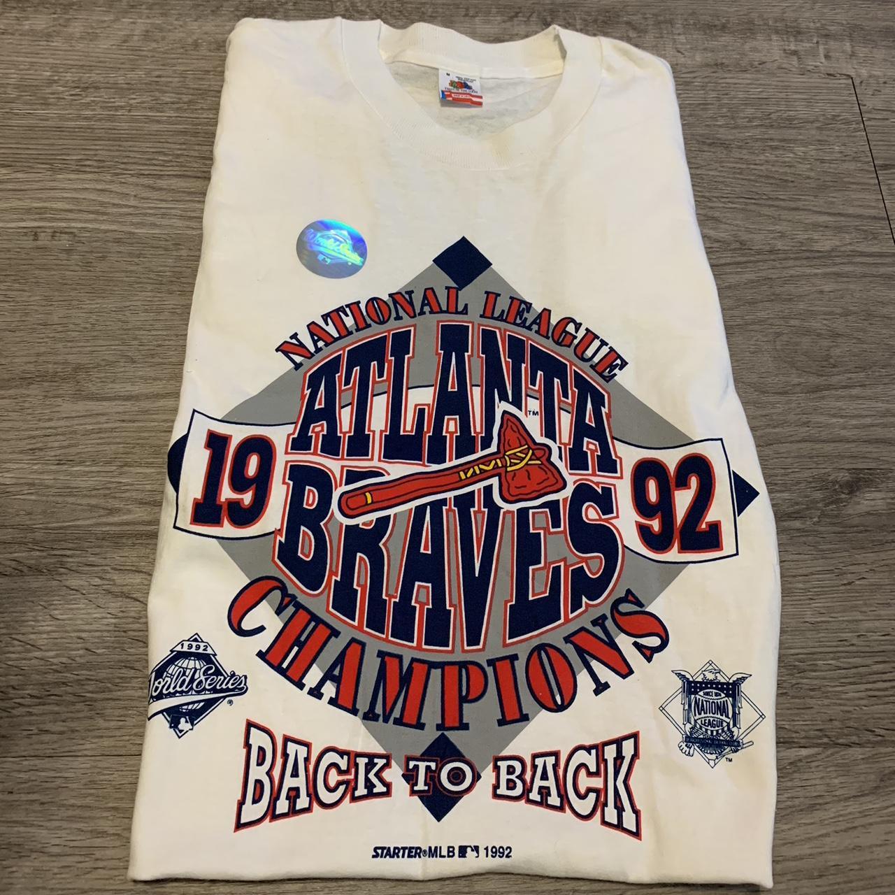 1992 Atlanta Braves World Series Sweatshirt,vintage Braves