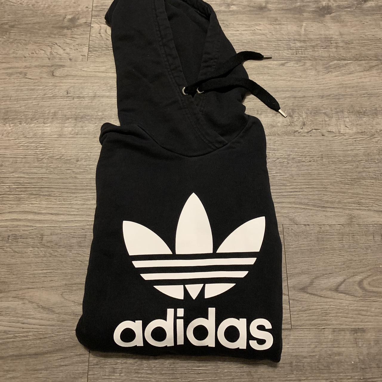 adidas Trefoil Monogram Hoodie - Black