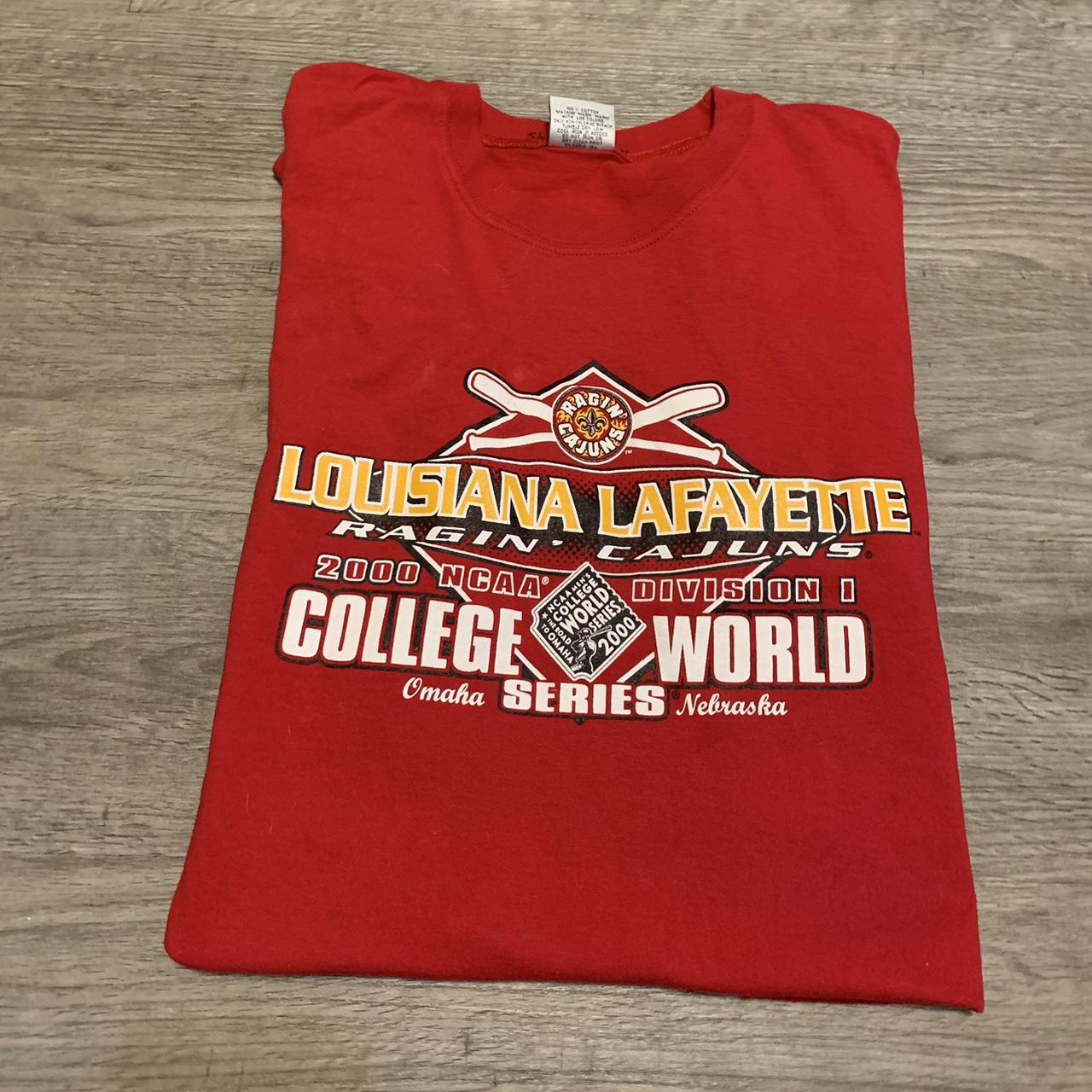 Vintage Y2K Louisiana Lafayette Ragin Cajuns 2000... - Depop