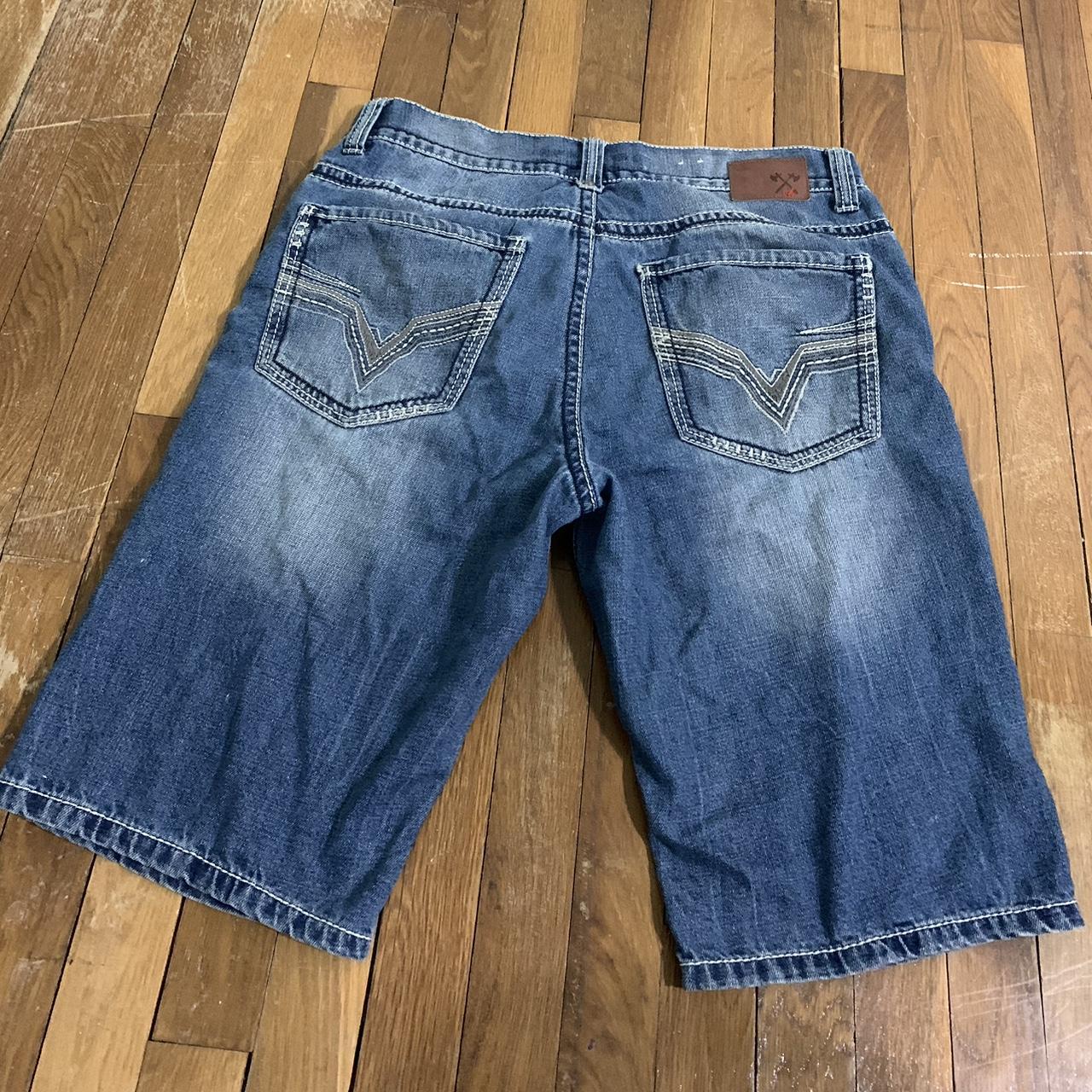 Vintage Axe & Crown Denim Shorts Baggy Jorts Back | Depop