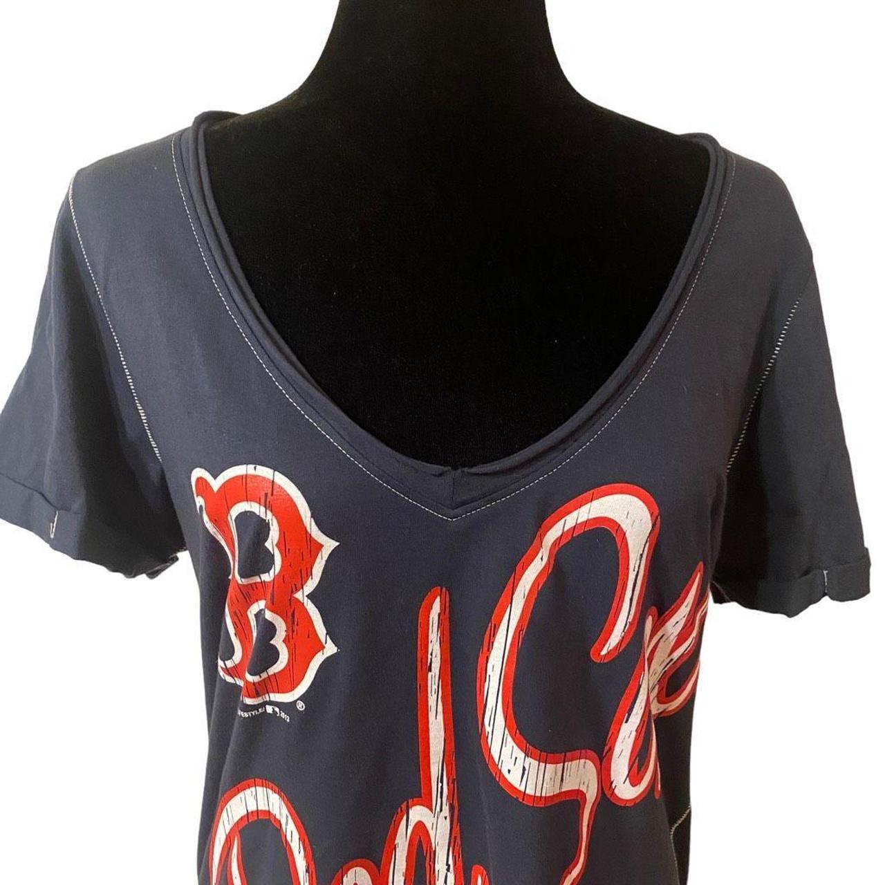 Boston Red Sox t shirt Mens Soft Navy tee Pit to - Depop