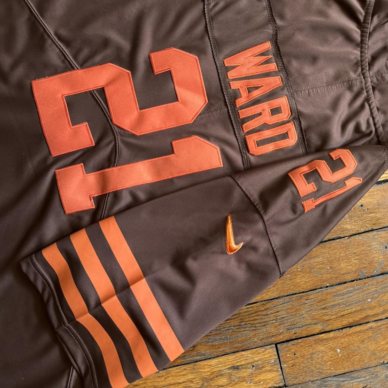 Men's Cleveland Browns Denzel Ward Nike Brown Game Jersey