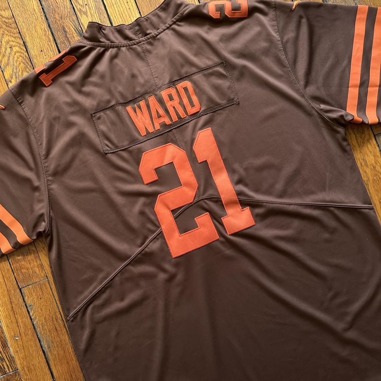 Men's Nike Denzel Ward Brown Cleveland Browns Player Legend Jersey