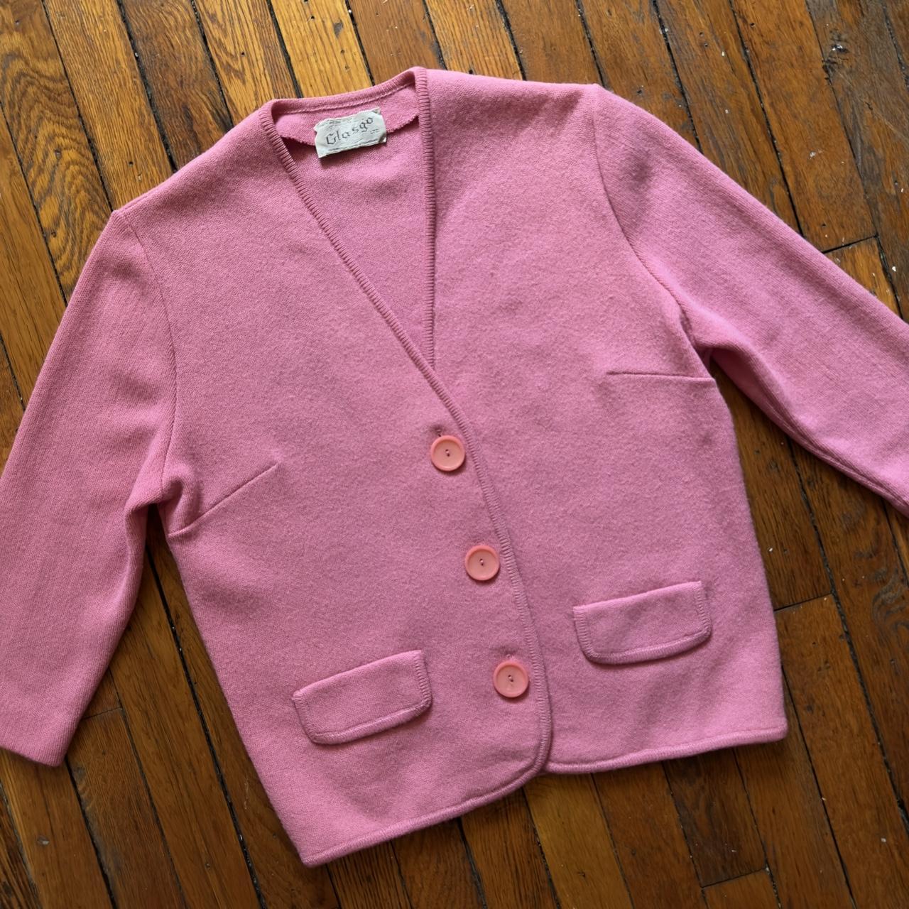 Vintage 50s/60s Glasgo Ltd. Wool Mohair Women's Pink...