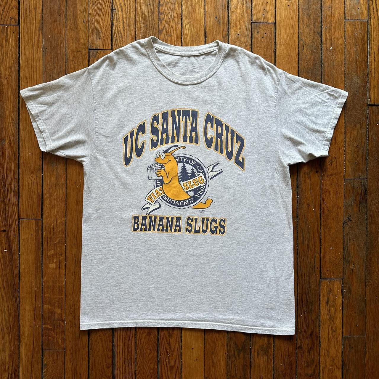 2024 Vintage 1997 UC Santa Cruz Banana Slugs T shirt Pulp Fiction Travolta Men XXL