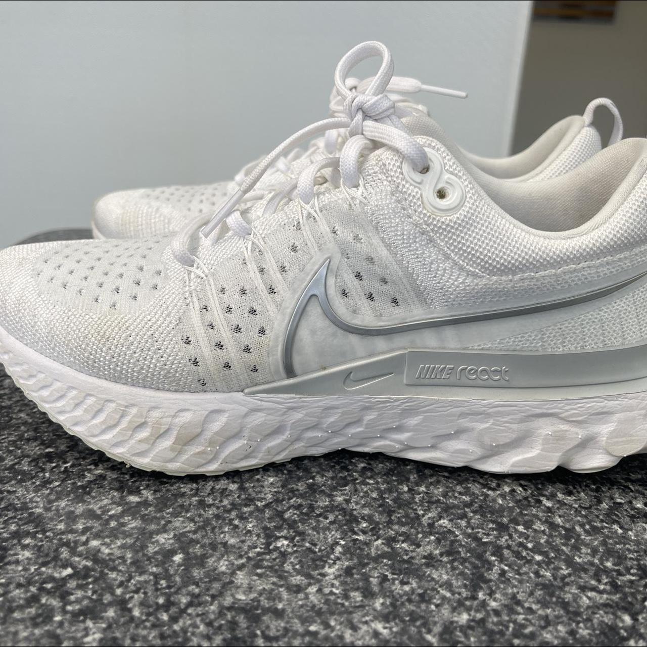 womens white nike react trainers