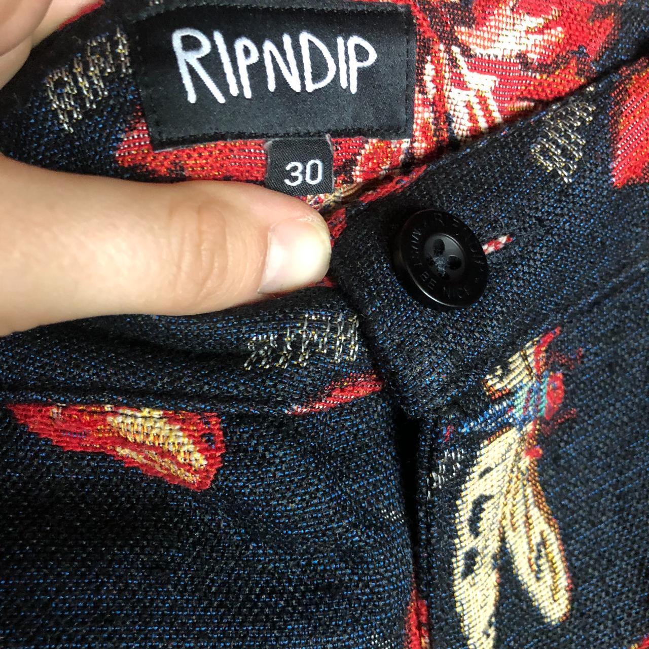 Ripndip Monarch Jacquard Pants - Navy/Red, ...