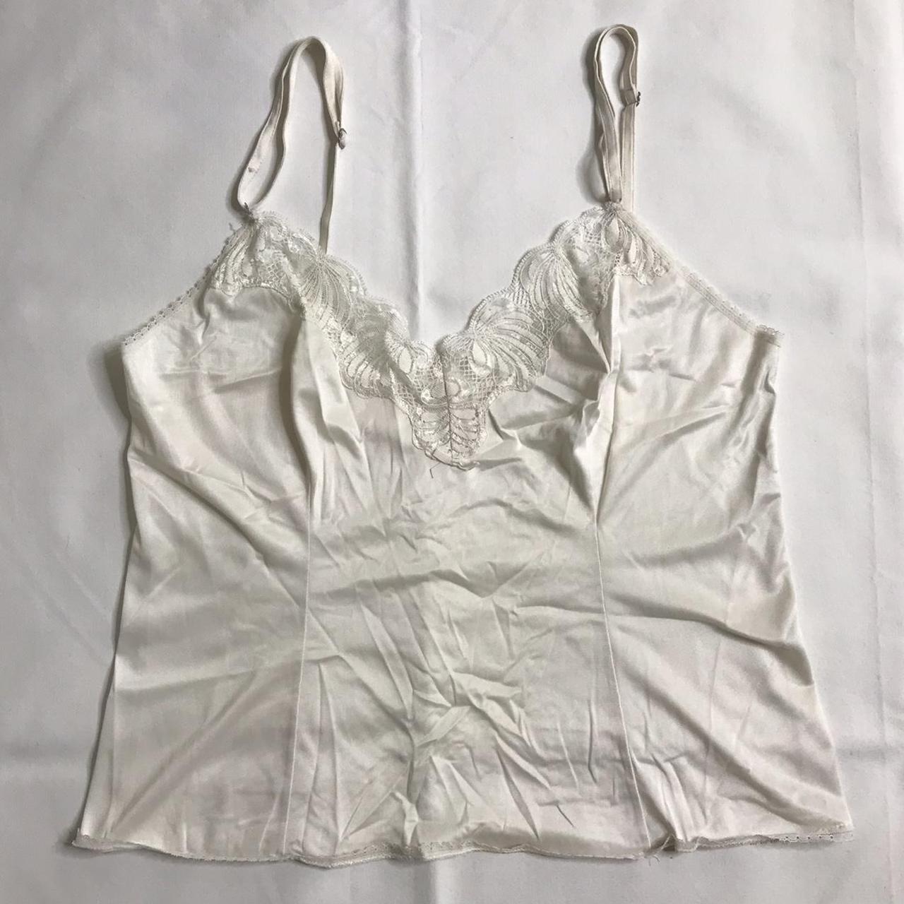 light cream/off white vintage style lingerie... - Depop