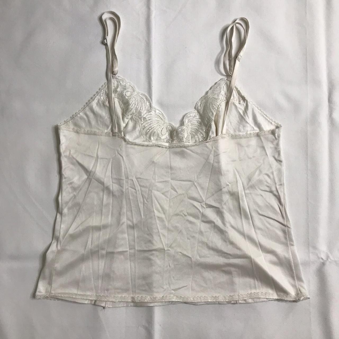 light cream/off white vintage style lingerie... - Depop