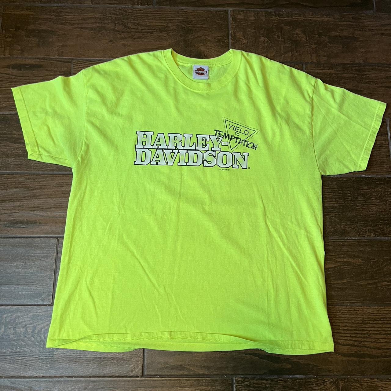 Men's Green and Yellow T-shirt | Depop