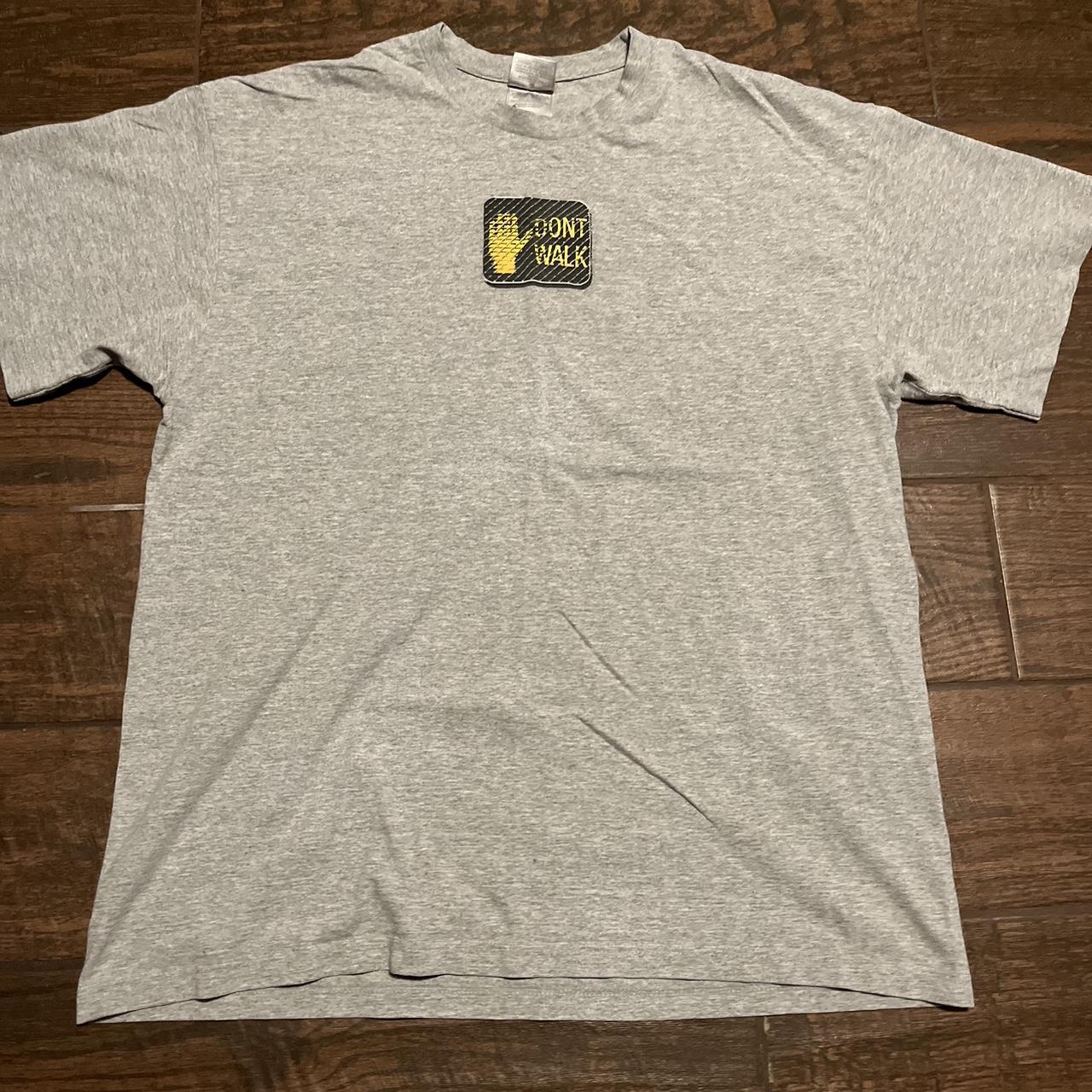 Men's Grey and Yellow T-shirt | Depop