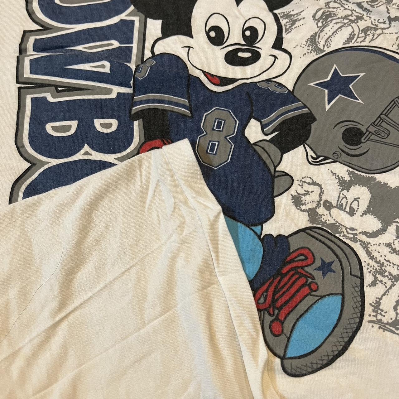 Vintage Mickey Mouse Nike Dallas Cowboys Football - Depop