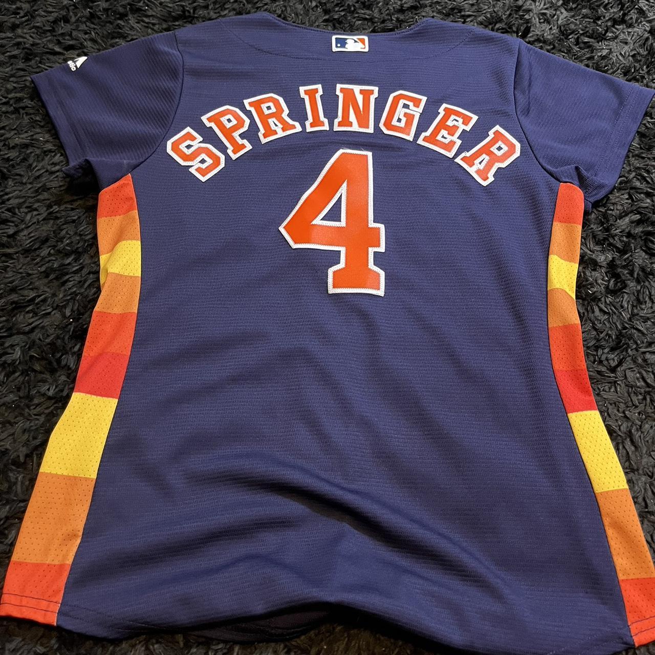 Majestic Women's Houston Astros Springer Gold - Depop