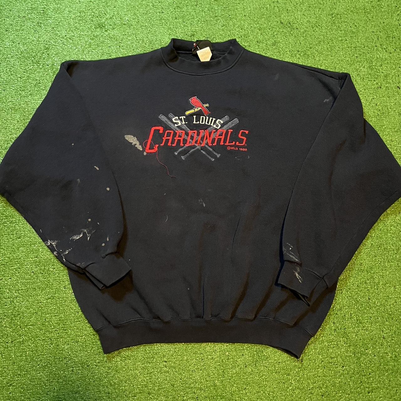Vintage 90s Logo 7 St. Louis Cardinals Crewneck Sweatshirt Men's XL Made In  USA