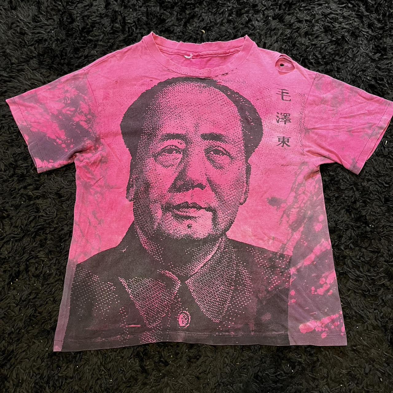 Vintage Mao Zedong Mosquitohead Shirt 80s Hanes... - Depop