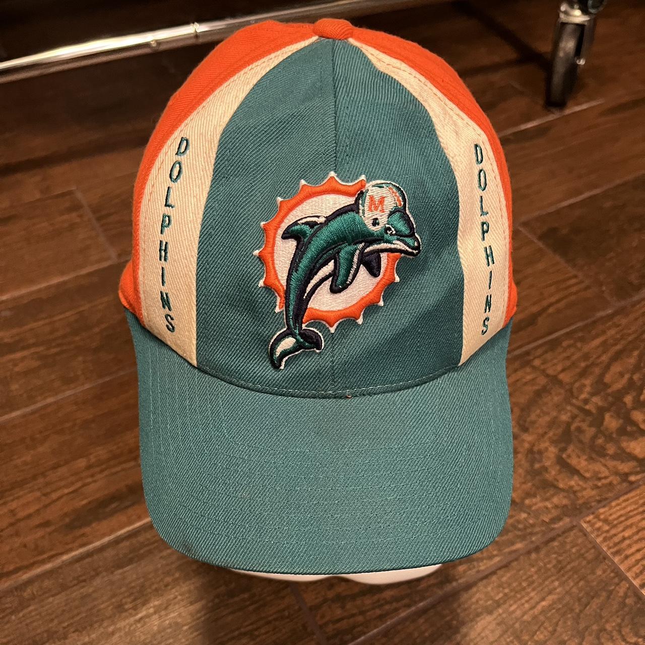 Vintage Reebok Miami Dolphins Fitted Hat Size 7 - Depop