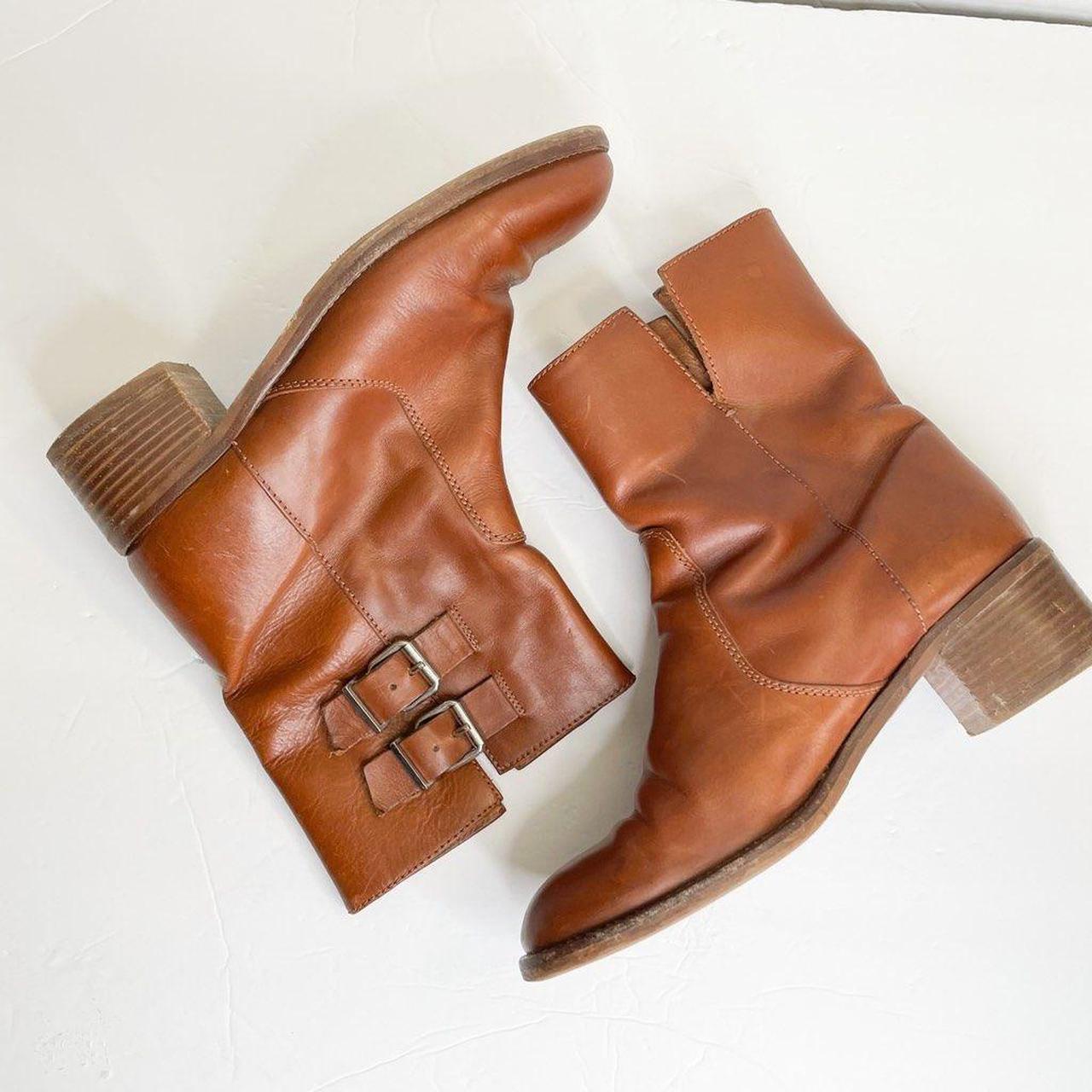 J.Crew Women's Brown Boots Depop