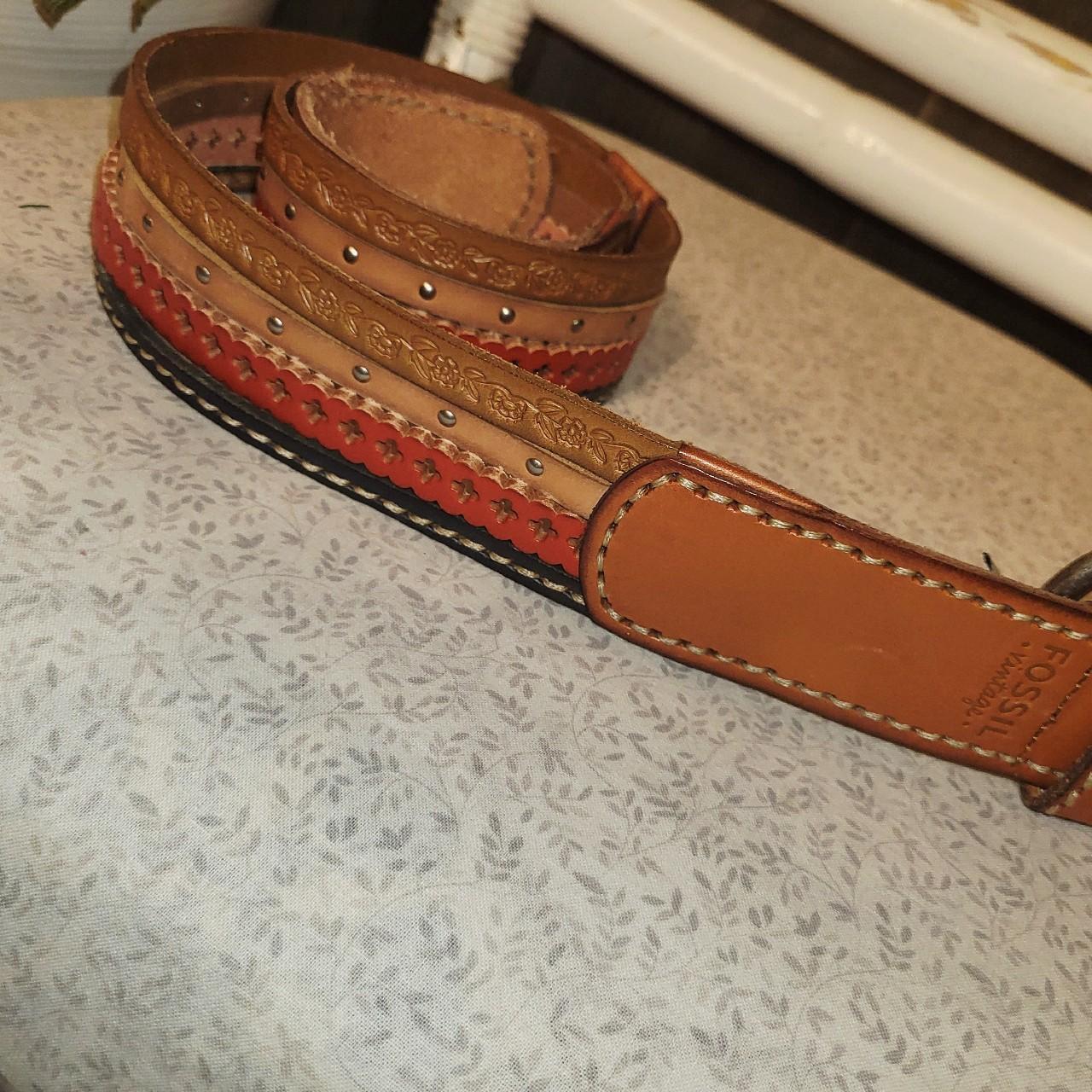 Fossil Women's Belt - Brown/Multi – Fossil Genuin… - image 1