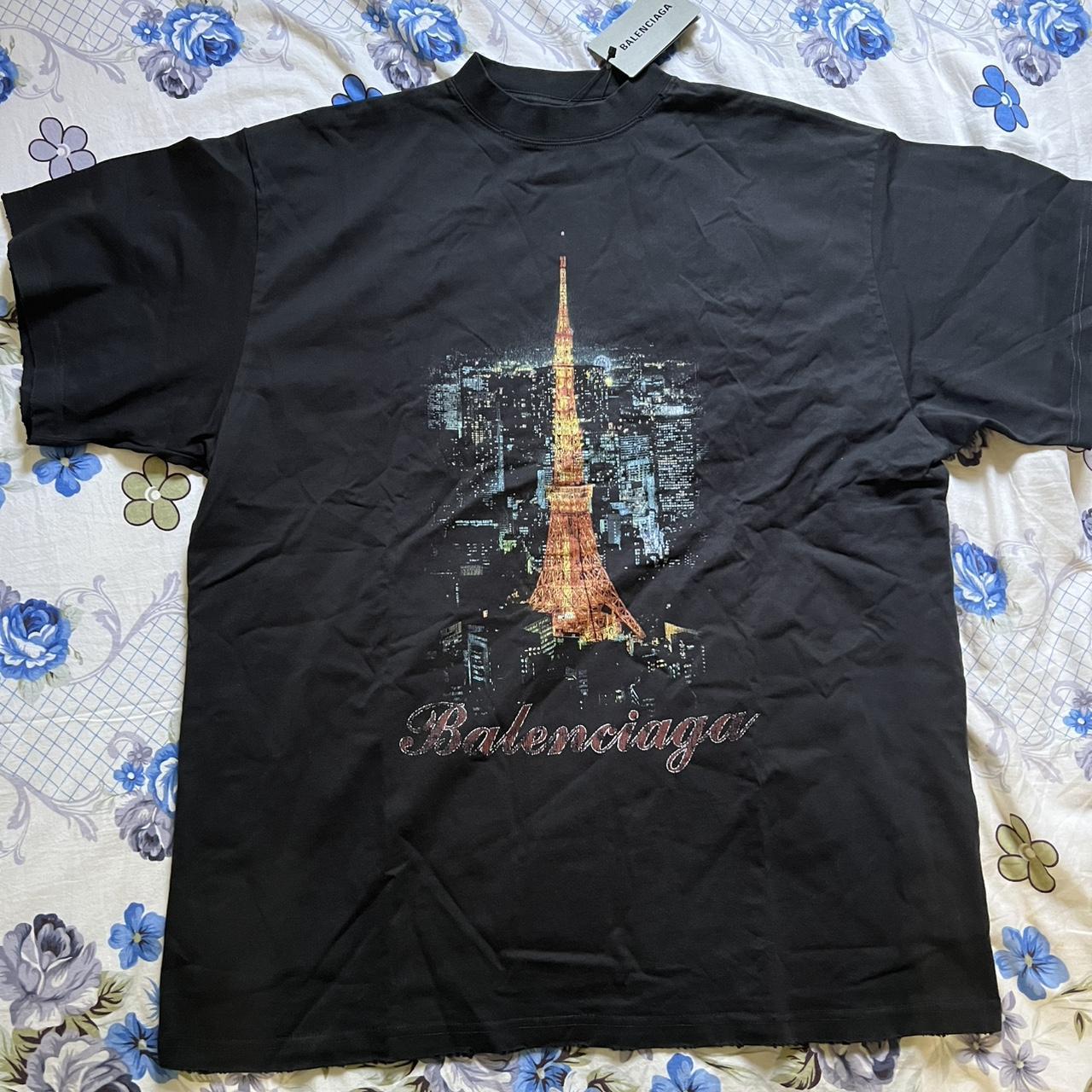 トップス BALENCIAGA Paris-embroidered Balenciaga Paris Olympics Embroidery Oversized Hooded
