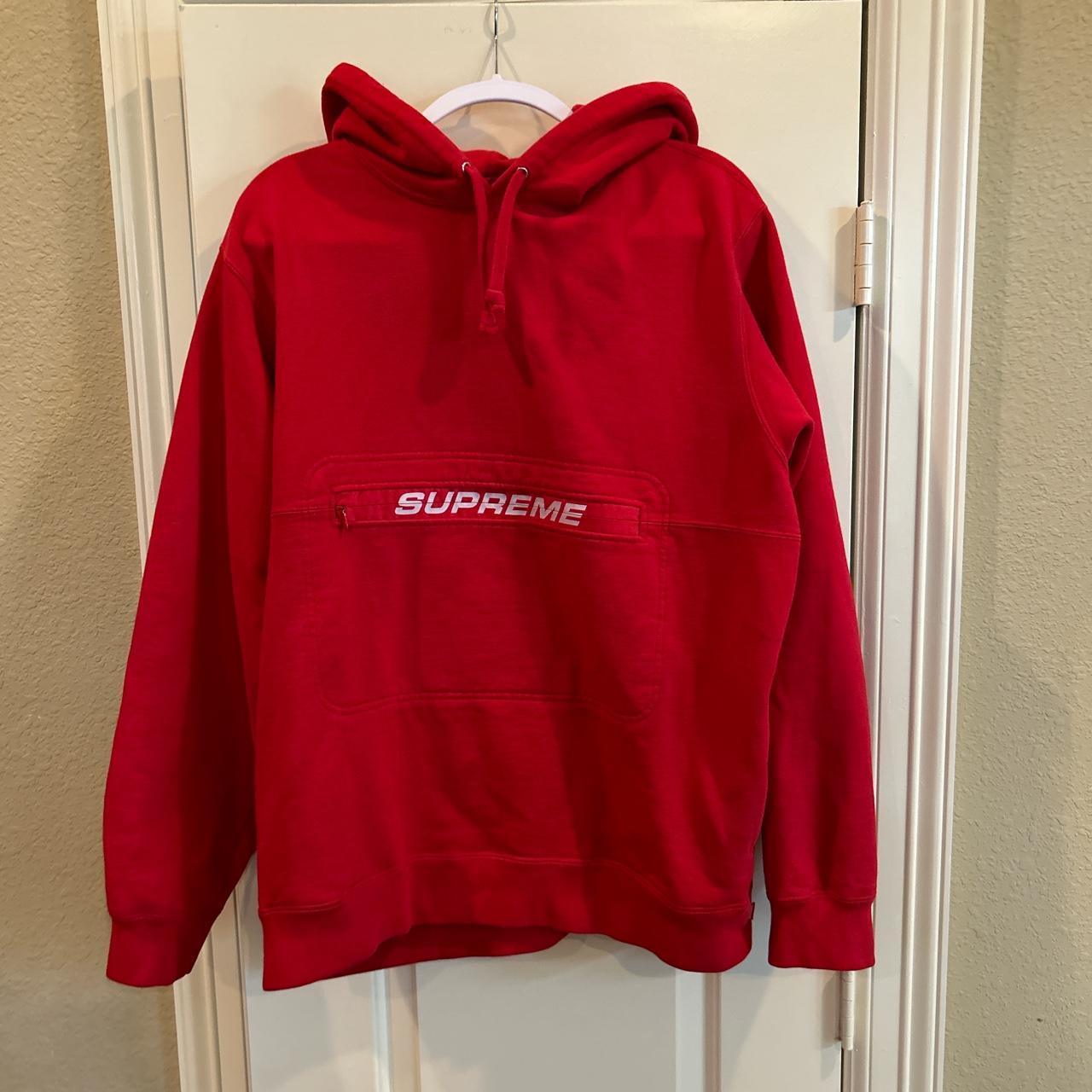 Supreme Pouch Hoodie, Good Condition worn a few... - Depop