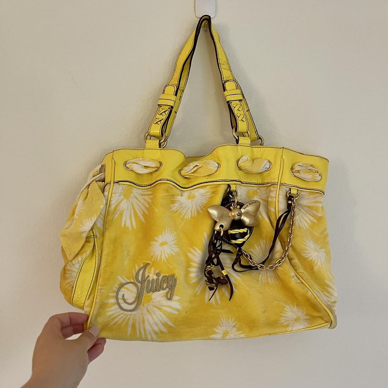 Y2K Vintage Blue and Yellow Juicy Couture Mini Bag