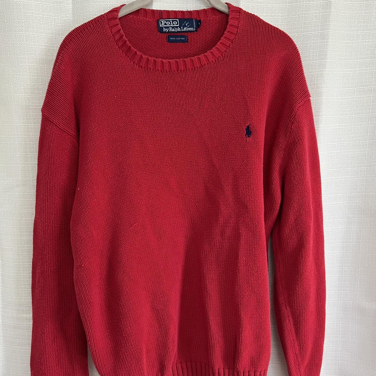 Polo Ralph Lauren Women's Red Jumper | Depop