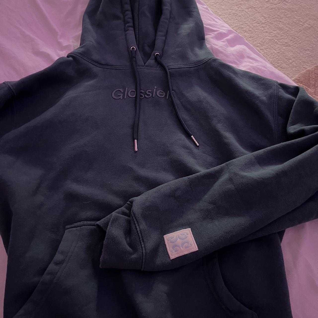 Green glossier hoodie - Depop