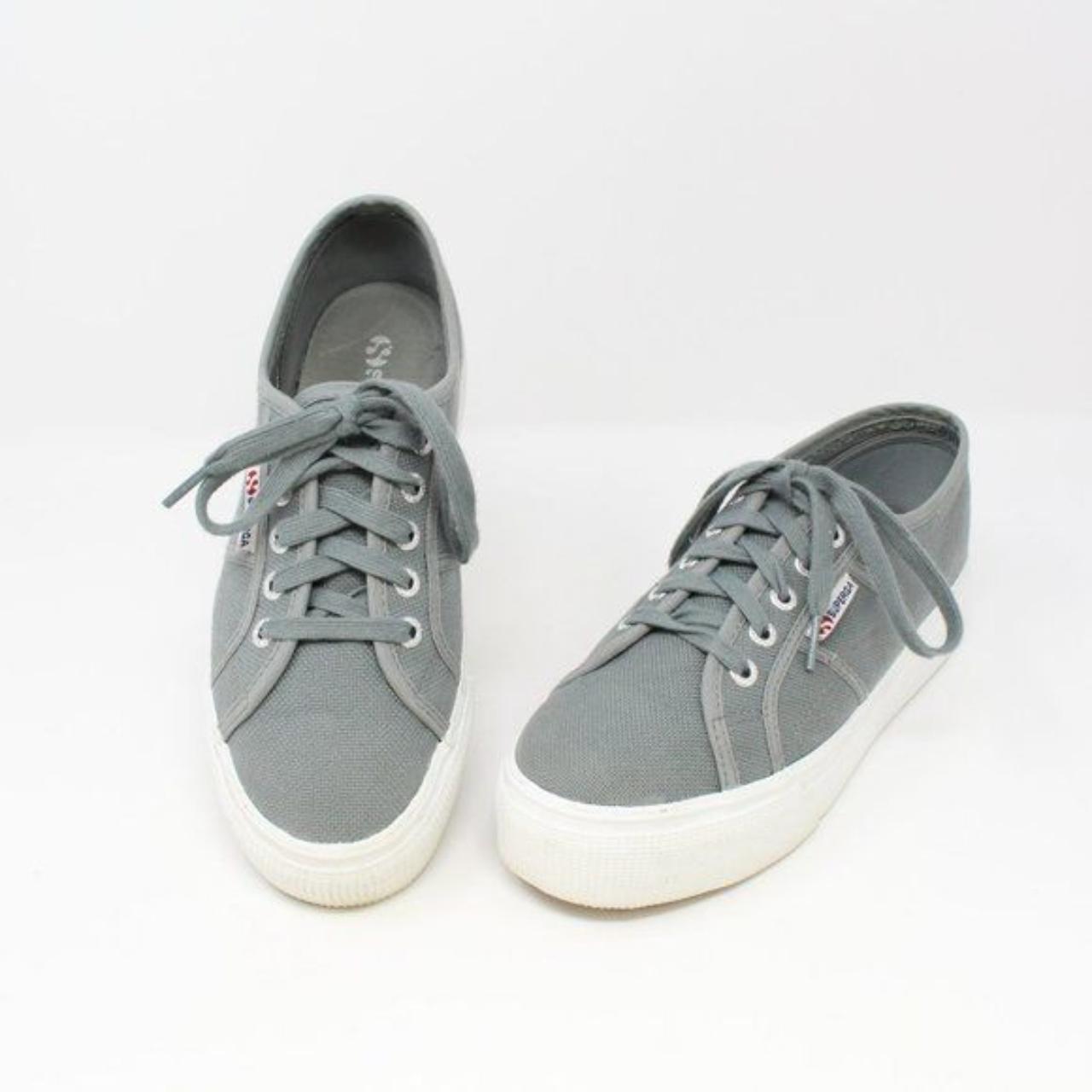 Superga grey suede clearance platform