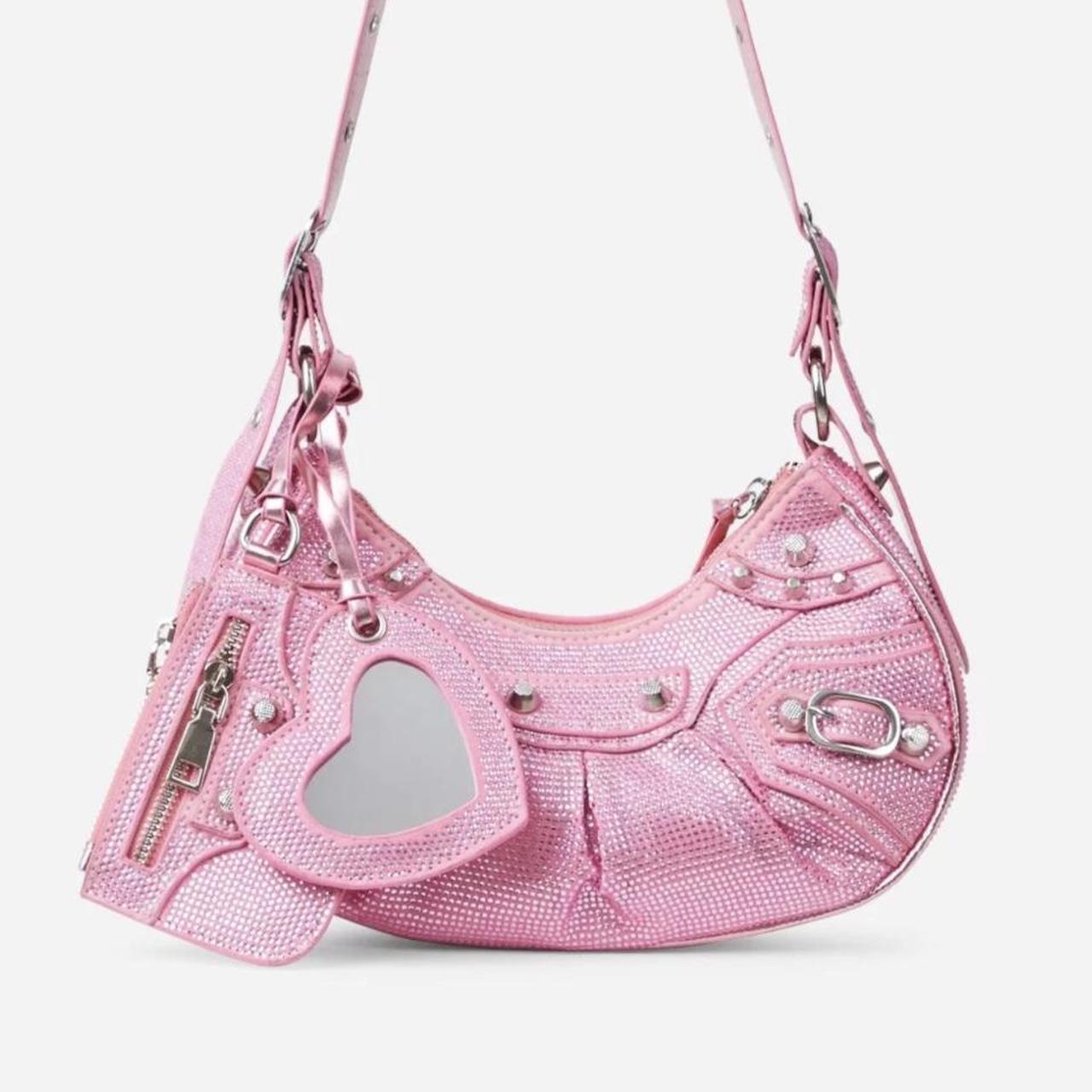 Ego Diamanté pink crossbody bag Worn twice, very... - Depop