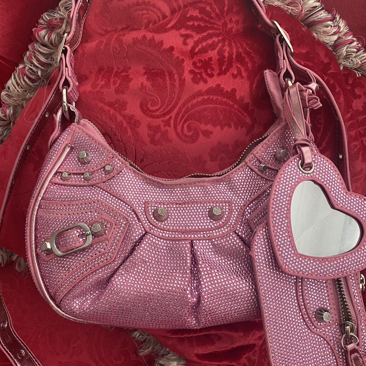 Ego Diamanté pink crossbody bag Worn twice, very... Depop