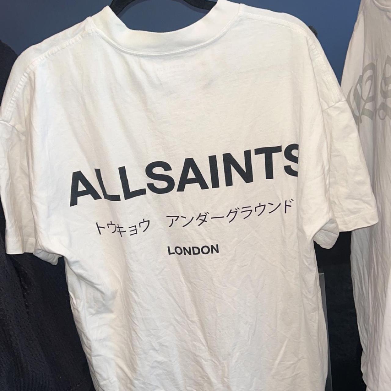 AllSaints white tee Oversized Perfect condition... - Depop