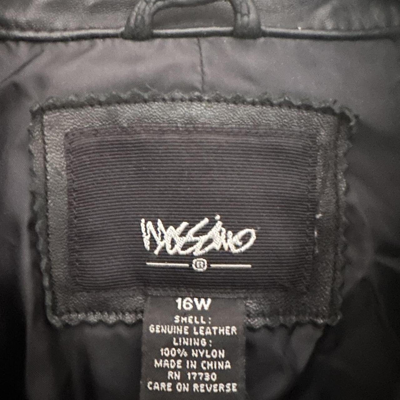 Black Snap Up 16W Vintage Mossimo Leather Jacket - Depop