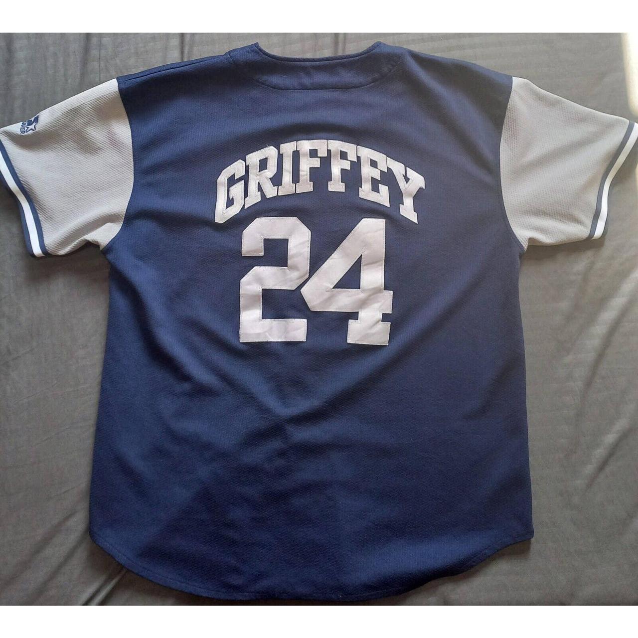 Retro Ken Griffey Jr Seattle Mariners Green Mens XXL Baseball Jersey