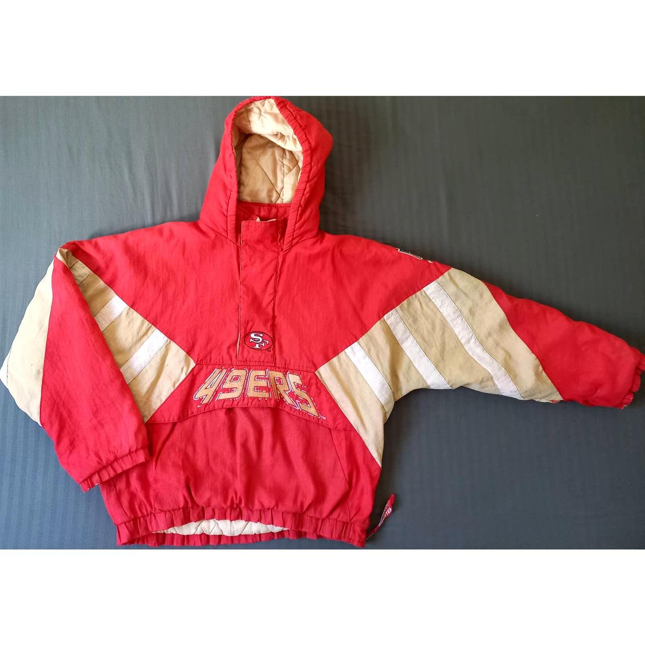 Vintage 1990s Starter NFL 49ers puffer Jacket. - Depop