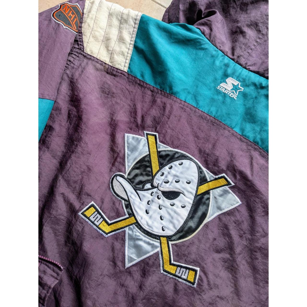 Anaheim Mighty Ducks 90s STARTER Color Block 1/2 Depop