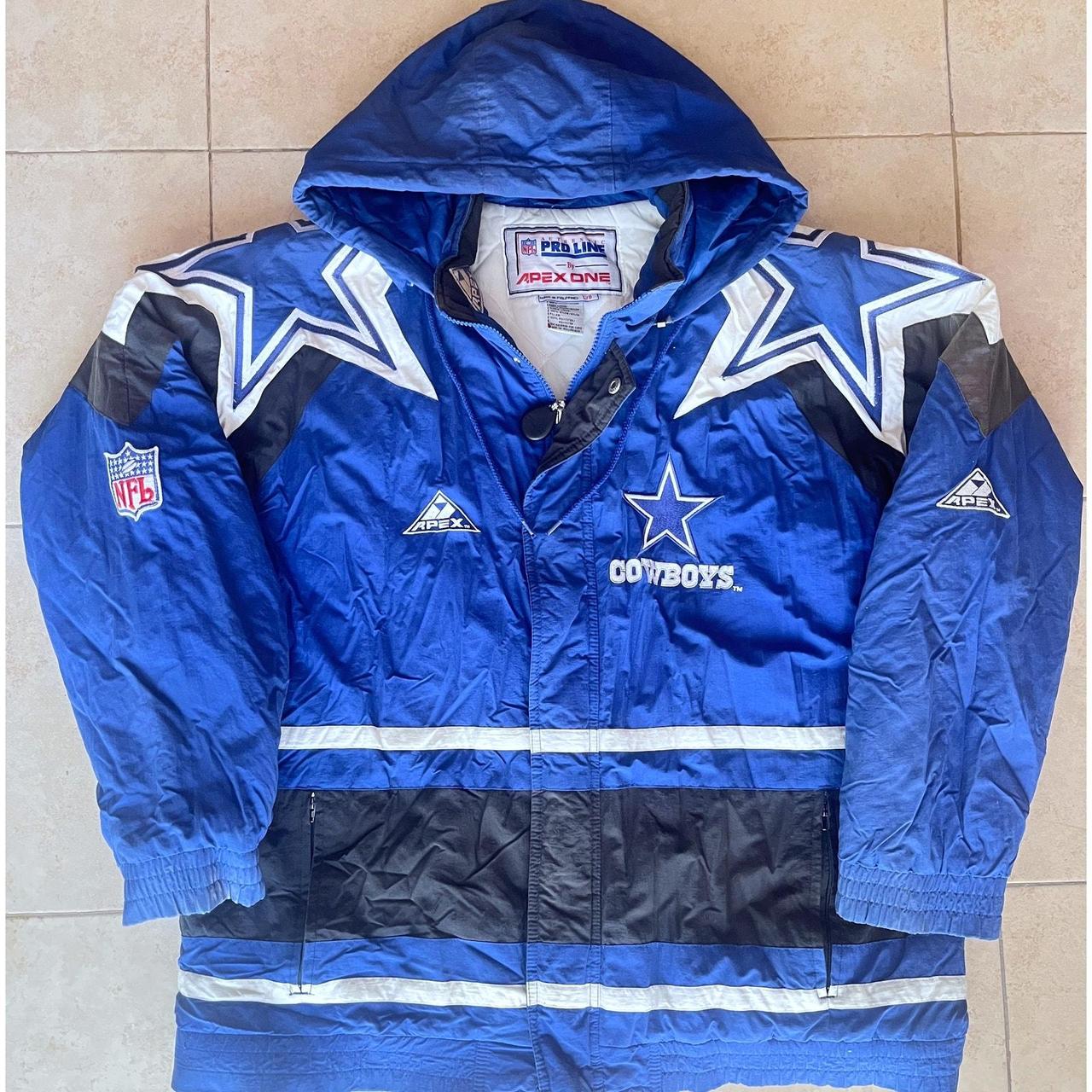 Dallas Cowboys 90s APEX puffer STARS jacket zip | Depop