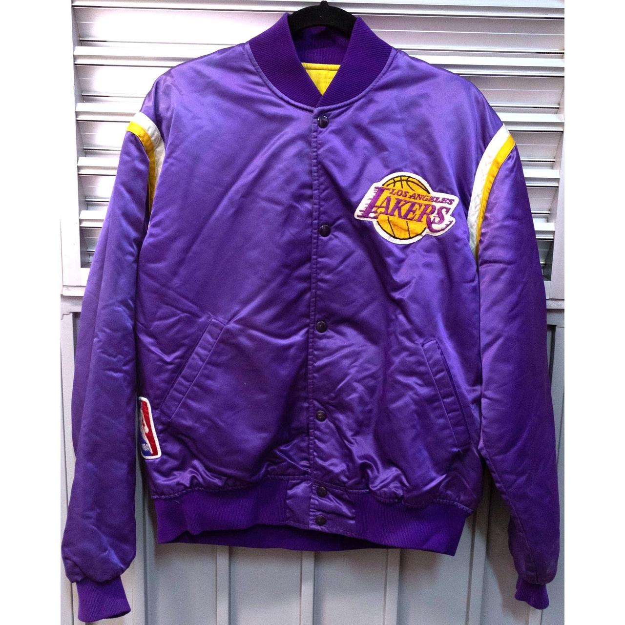 Lakers Satin selling Starter Bomber Jacket