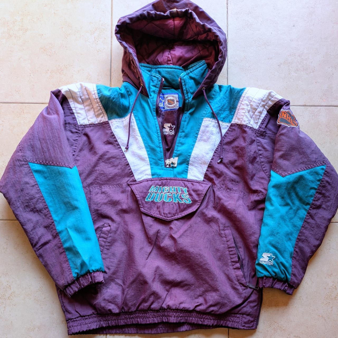 Anaheim Mighty Ducks 90s STARTER Color Block 1/2 Depop