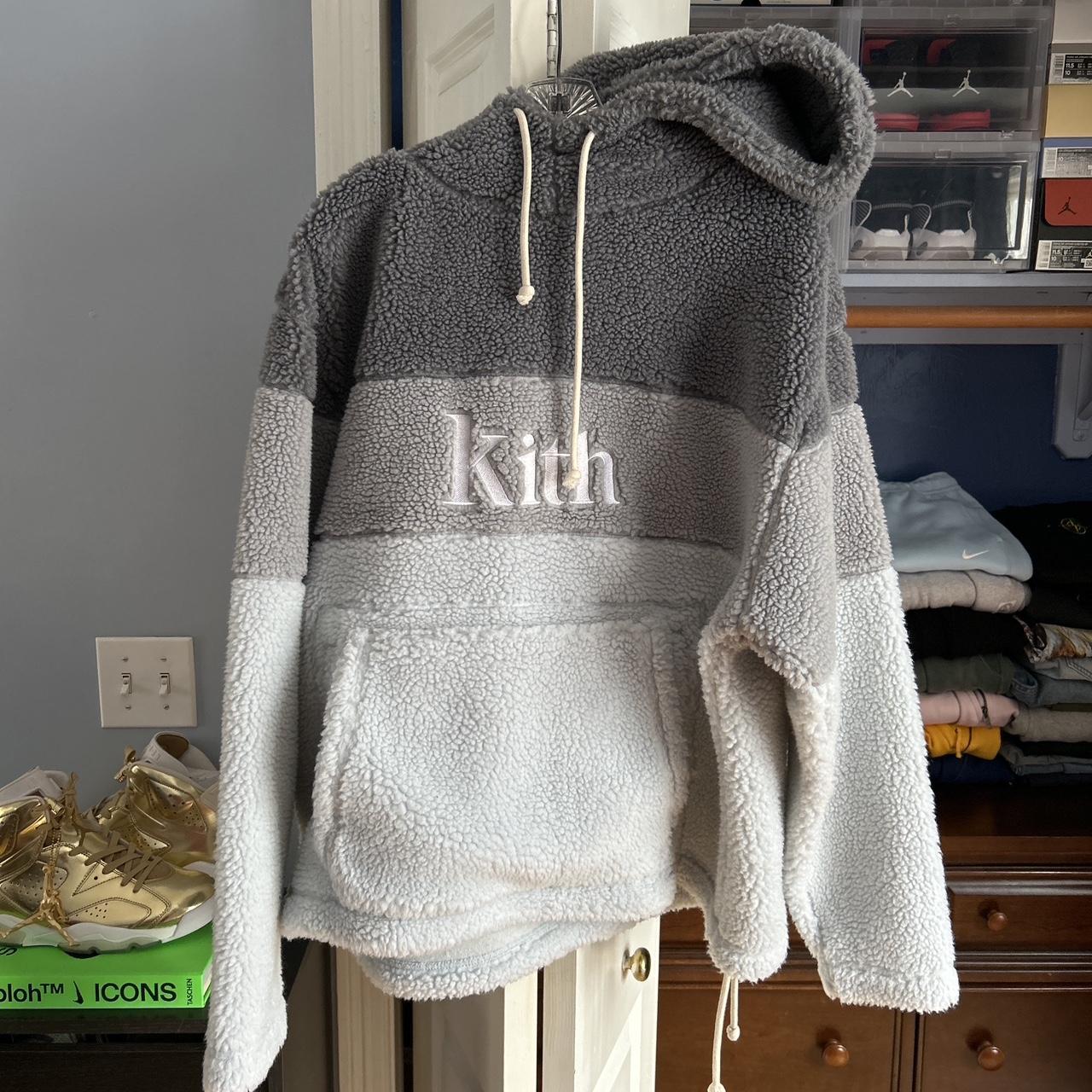 Kith sherpa double pocket hoodie new arrivals