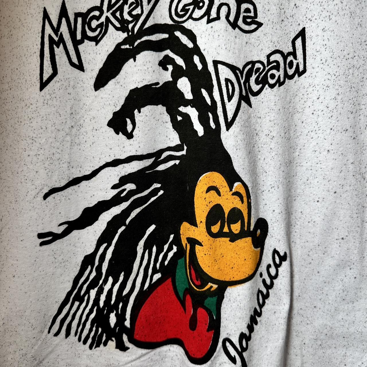 Vintage 90s Mickey Gone Dread All Over Print Jamaica...