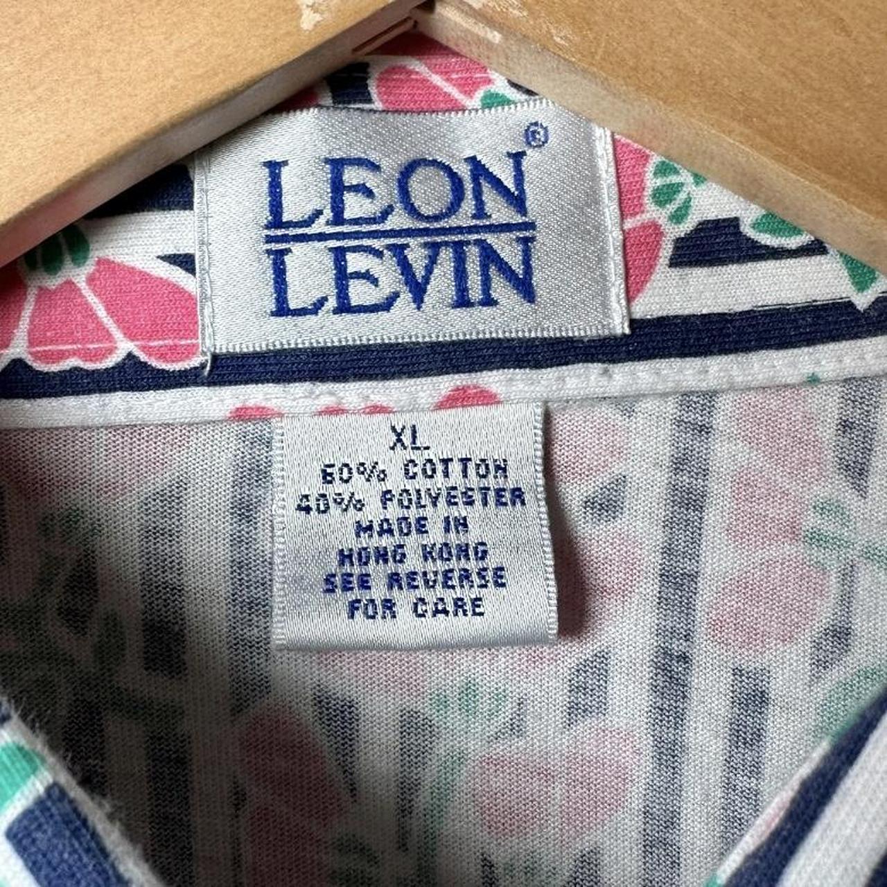 Leon levin print outlet polo shirts